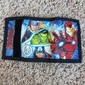 NWOT Avengers trifold Velcro wallet Ironman Hulk Captain America Thor